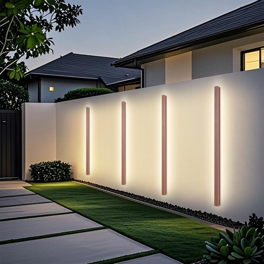 Brilagi - LED lauko sieninis šviestuvas LINEAR LED/32W/230V 3000K IP65 140 cm ruda CRI 90
