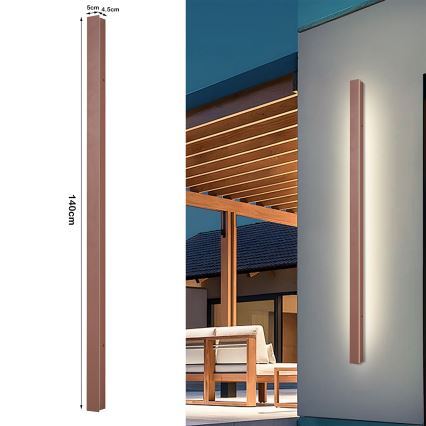 Brilagi - LED lauko sieninis šviestuvas LINEAR LED/32W/230V 3000K IP65 140 cm ruda CRI 90