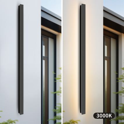 Brilagi - LED lauko sieninis šviestuvas LINEAR LED/32W/230V 3000K IP65 140 cm juoda CRI 90