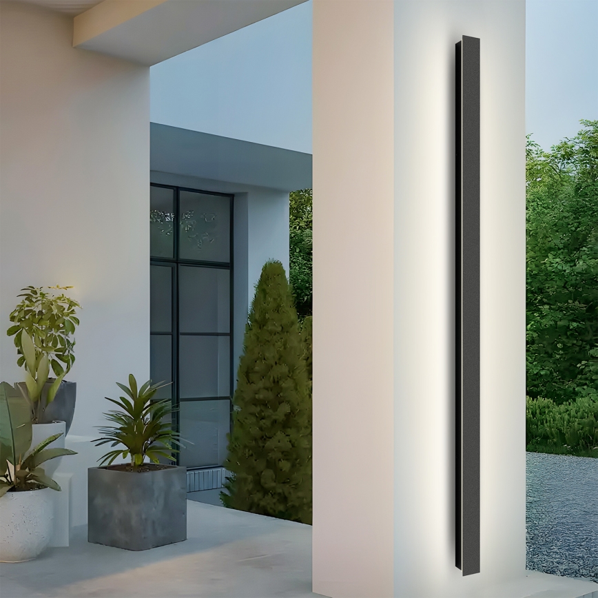 Brilagi - LED lauko sieninis šviestuvas LINEAR LED/32W/230V 3000K IP65 140 cm juoda CRI 90