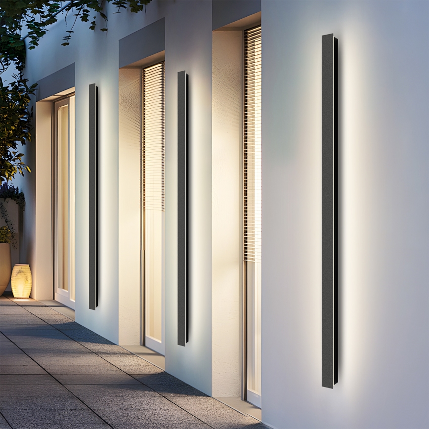Brilagi - LED lauko sieninis šviestuvas LINEAR LED/32W/230V 3000K IP65 140 cm juoda CRI 90