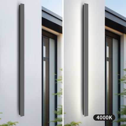 Brilagi - LED lauko sieninis šviestuvas LINEAR LED/32W/230V 4000K IP65 140 cm antracito spalvos CRI 90