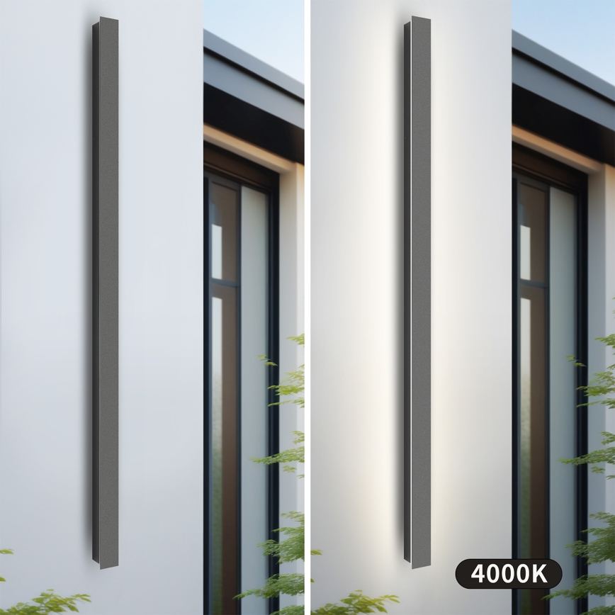 Brilagi - LED lauko sieninis šviestuvas LINEAR LED/32W/230V 4000K IP65 140 cm antracito spalvos CRI 90