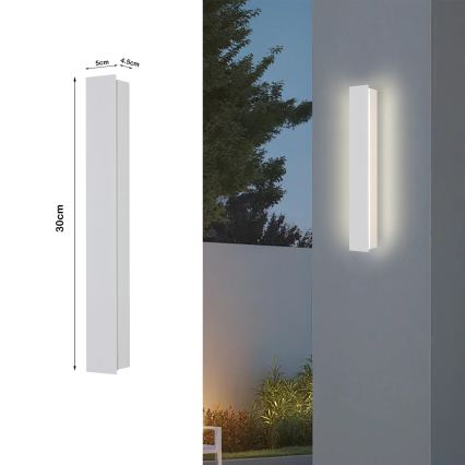 Brilagi - LED lauko sieninis šviestuvas LINEAR LED/8W/230V 3000K IP65 30 cm baltas CRI 90