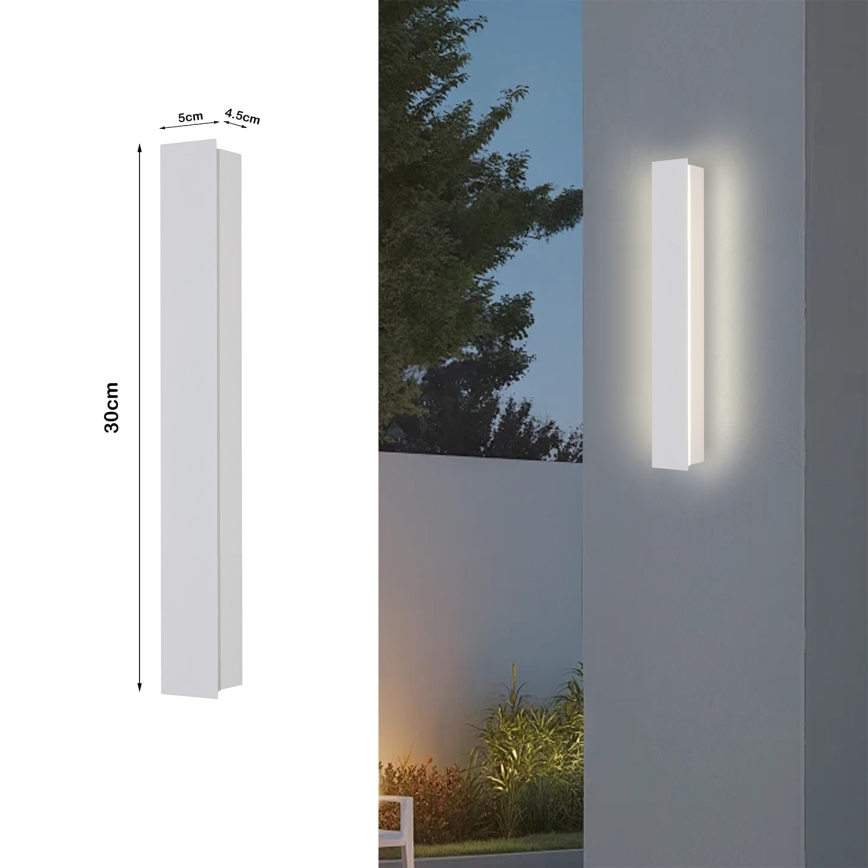 Brilagi - LED lauko sieninis šviestuvas LINEAR LED/8W/230V 3000K IP65 30 cm baltas CRI 90