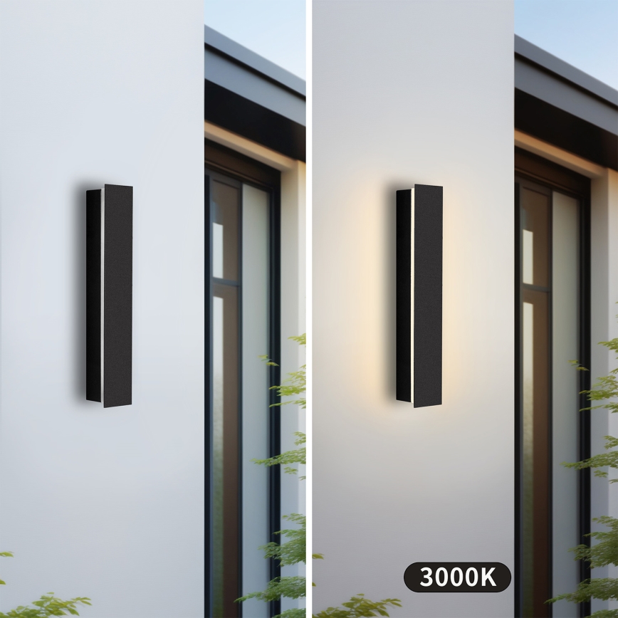 Brilagi - lauko sieninis LED šviestuvas LINEAR LED/8W/230V 3000K IP65 30 cm juodas CRI 90