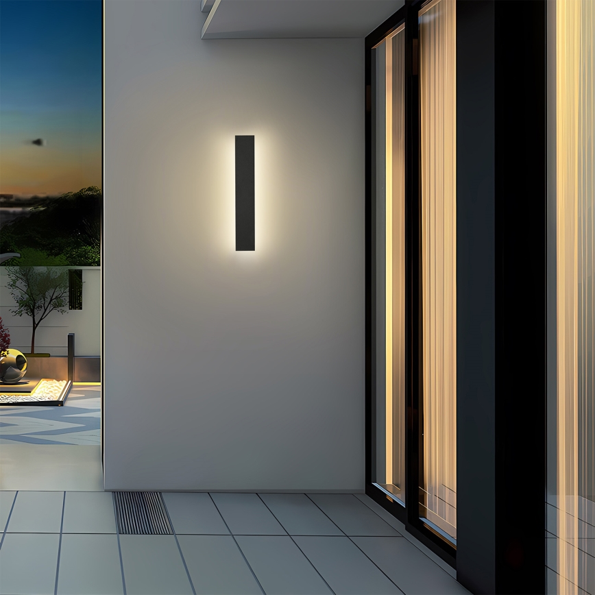 Brilagi - lauko sieninis LED šviestuvas LINEAR LED/8W/230V 3000K IP65 30 cm juodas CRI 90