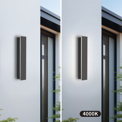 Brilagi - LED lauko sieninis šviestuvas LINEAR LED/8W/230V 4000K IP65 30 cm antracitas CRI 90