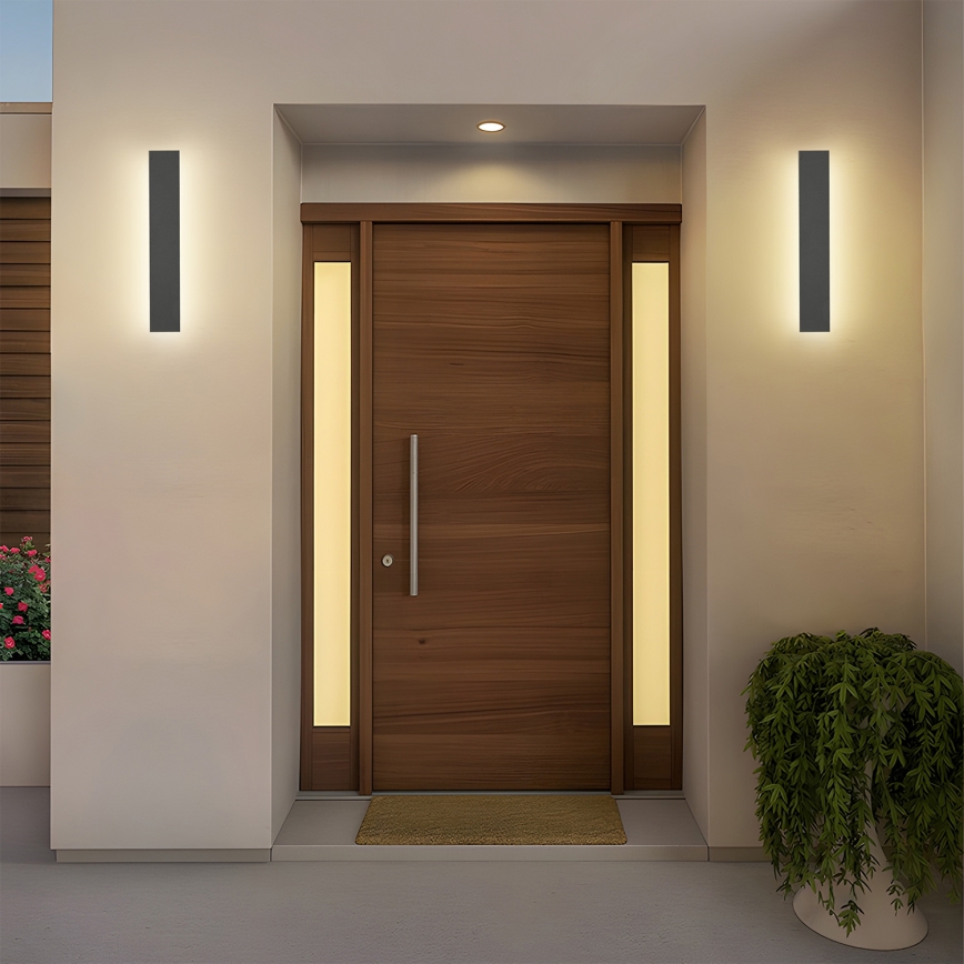 Brilagi - LED lauko sieninis šviestuvas LINEAR LED/8W/230V 4000K IP65 30 cm antracitas CRI 90