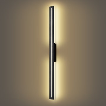 Brilagi - LED lauko sieninis šviestuvas LINEO LED/24W/230V 3000K IP65 100 cm juoda