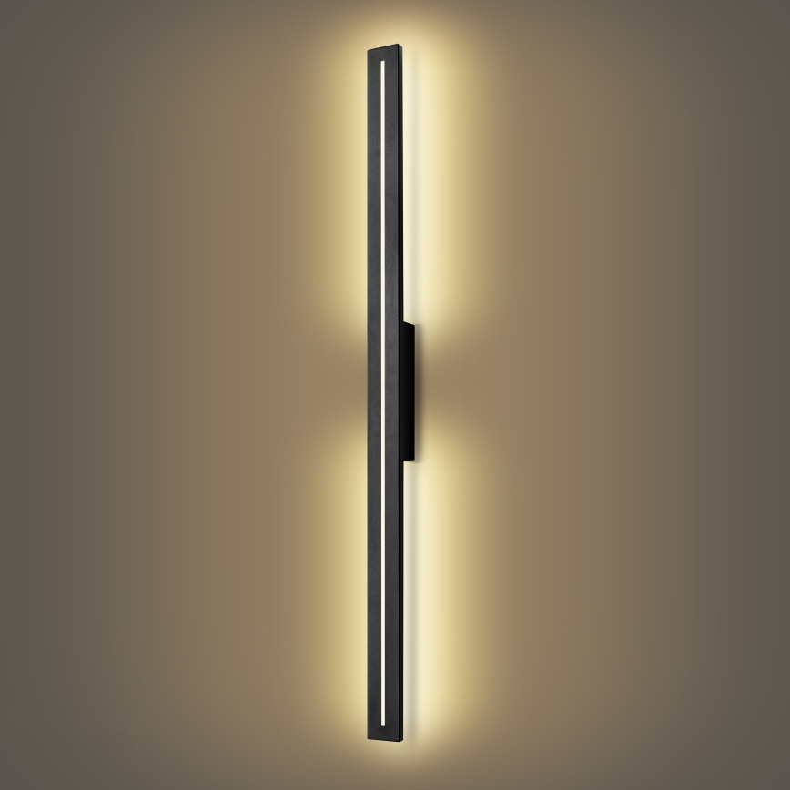 Brilagi - LED lauko sieninis šviestuvas LINEO LED/24W/230V 3000K IP65 100 cm juoda