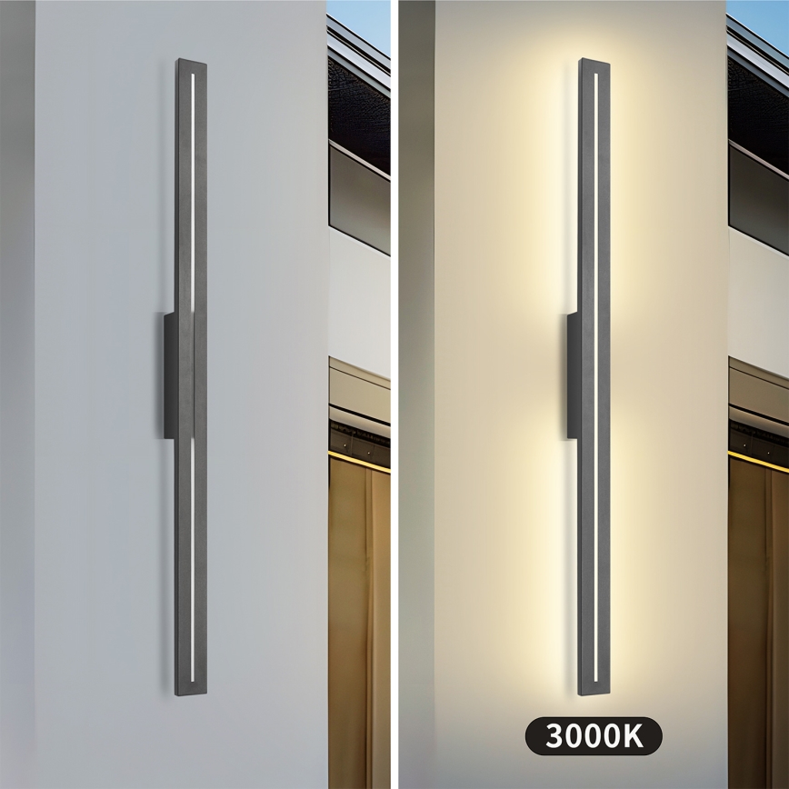 Brilagi - LED lauko sieninis šviestuvas LINEO LED/24W/230V 3000K IP65 100 cm antracitas CRI 90