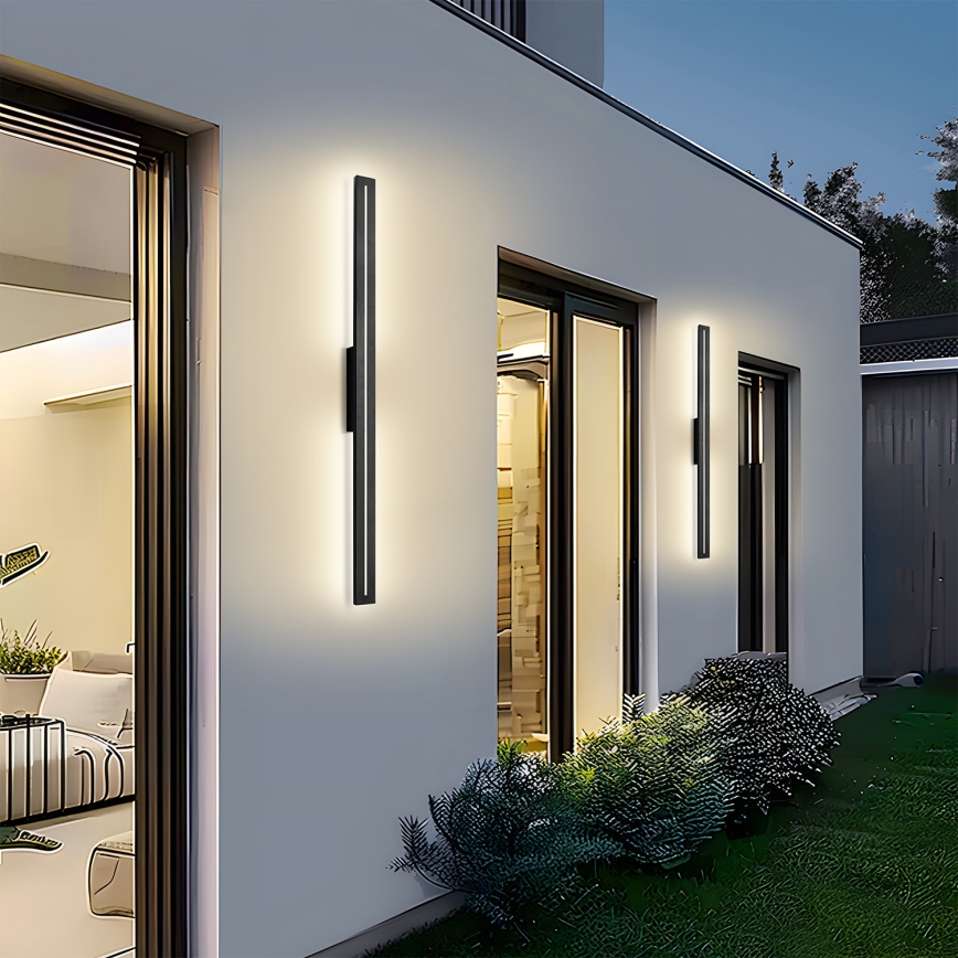 Brilagi - LINEO lauko sieninis LED šviestuvas LED/24W/230V 3000K IP65 100 cm juodas CRI 90