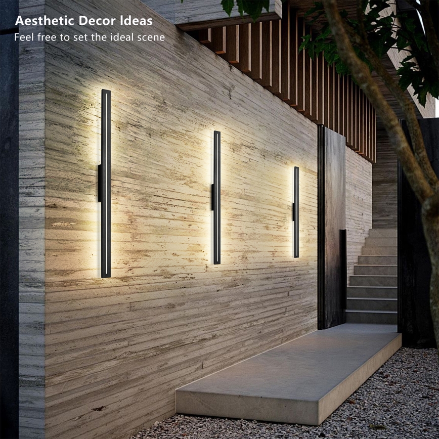 Brilagi - LINEO lauko sieninis LED šviestuvas LED/24W/230V 3000K IP65 100 cm juodas CRI 90