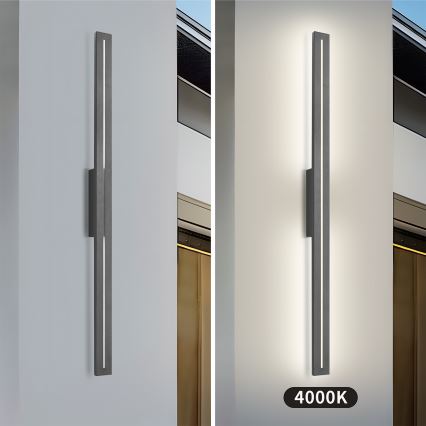 Brilagi - LINEO LED lauko sieninis šviestuvas, 24 W, 230 V, 4000 K, IP65, 100 cm, antracitas, CRI 90