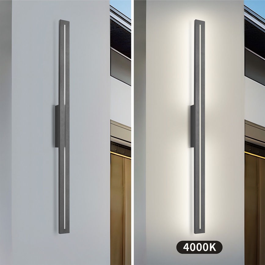 Brilagi - LINEO LED lauko sieninis šviestuvas, 24 W, 230 V, 4000 K, IP65, 100 cm, antracitas, CRI 90