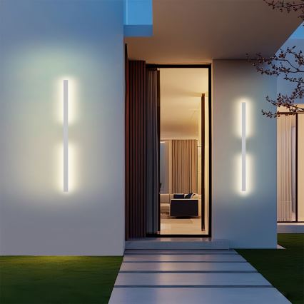 Brilagi - LED Lauko sieninis šviestuvas LUNA LED/24W/230V 3000K IP65 100 cm balta CRI 90