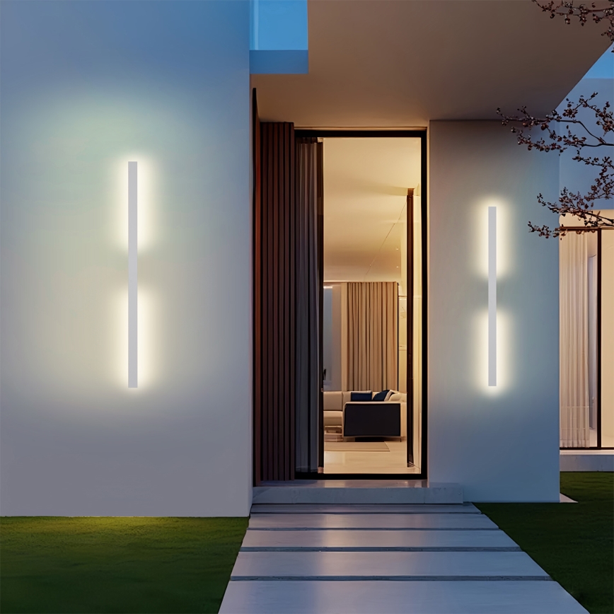 Brilagi - LED Lauko sieninis šviestuvas LUNA LED/24W/230V 3000K IP65 100 cm balta CRI 90