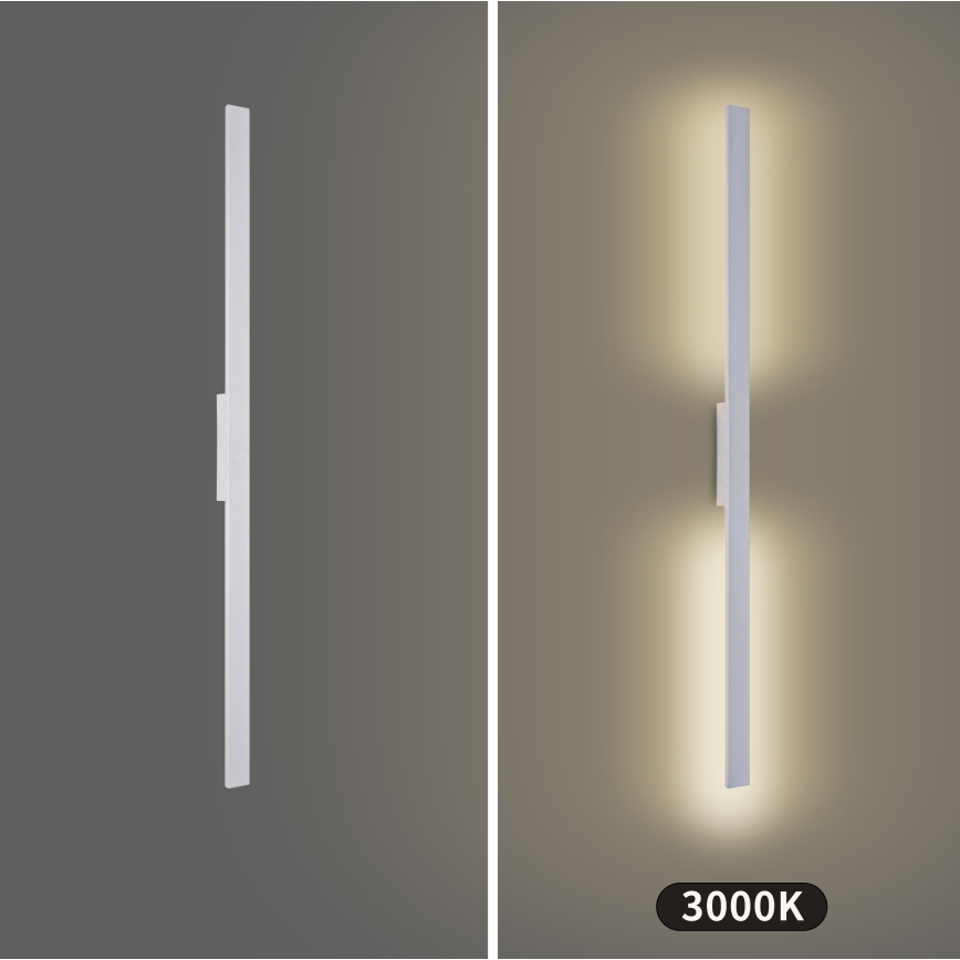 Brilagi - LED Lauko sieninis šviestuvas LUNA LED/24W/230V 3000K IP65 100 cm balta CRI 90