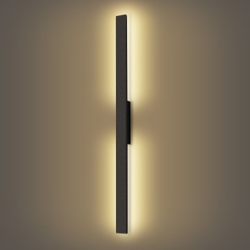 Brilagi - LED lauko sieninis šviestuvas LUNA LED/24W/230V 3000K IP65 100 cm juodas