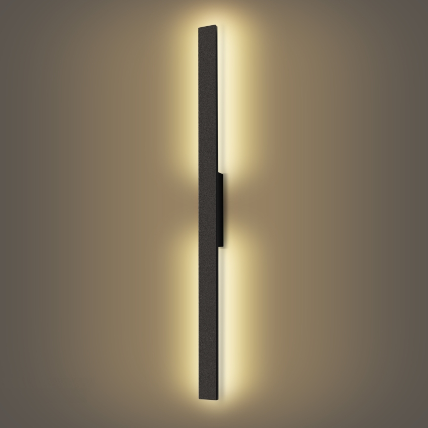 Brilagi - LED lauko sieninis šviestuvas LUNA LED/24W/230V 3000K IP65 100 cm juodas