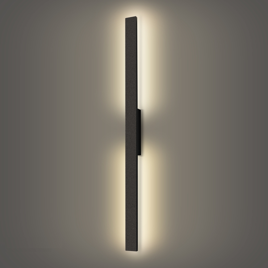 Brilagi - LED lauko sieninis šviestuvas LUNA LED/24W/230V 4000K IP65 100 cm juoda