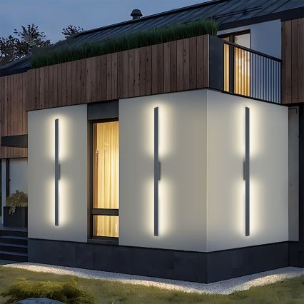 Brilagi - LUNA LED lauko sieninis šviestuvas, 30 W, 230 V, 3000 K, IP65, 150 cm, antracitas, CRI 90