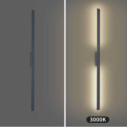 Brilagi - LUNA LED lauko sieninis šviestuvas, 30 W, 230 V, 3000 K, IP65, 150 cm, antracitas, CRI 90