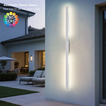 Brilagi - LUNA lauko sieninis LED šviestuvas LED/30W/230V 3000K IP65 150 cm balta CRI 90