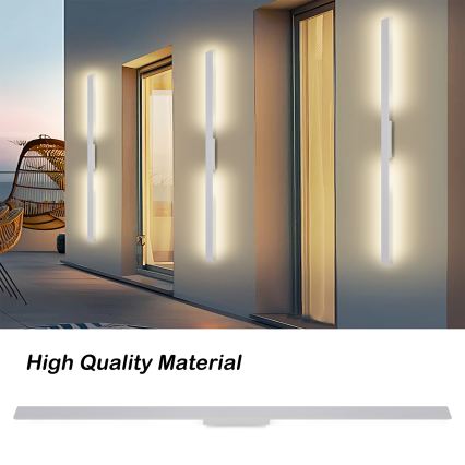 Brilagi - LUNA lauko sieninis LED šviestuvas LED/30W/230V 3000K IP65 150 cm balta CRI 90