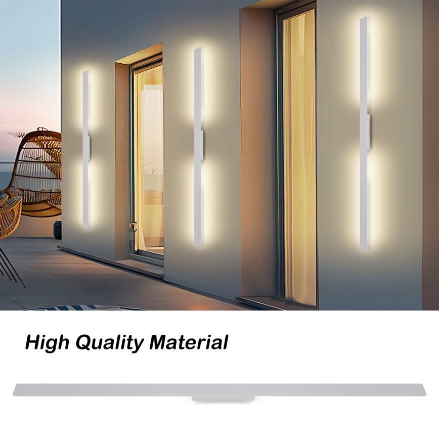 Brilagi - LUNA lauko sieninis LED šviestuvas LED/30W/230V 3000K IP65 150 cm balta CRI 90