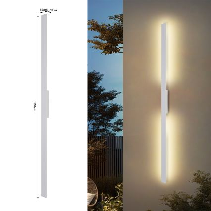 Brilagi - LUNA lauko sieninis LED šviestuvas LED/30W/230V 3000K IP65 150 cm balta CRI 90