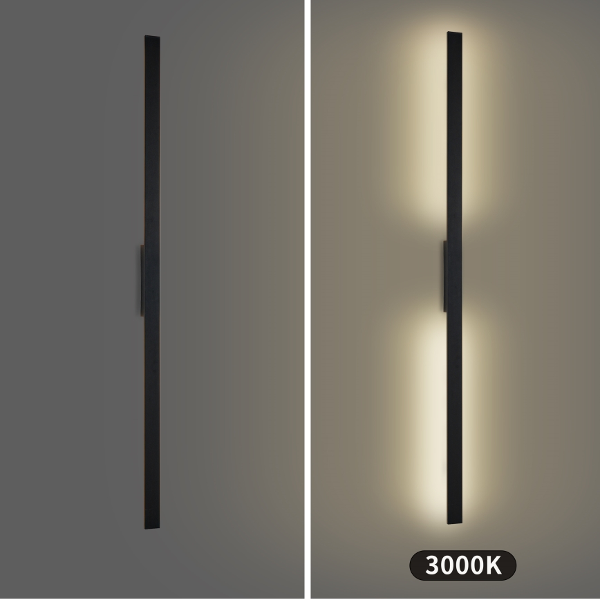 Brilagi - LED lauko sieninis šviestuvas LUNA LED/30W/230V 3000K IP65 150 cm juodas CRI 90