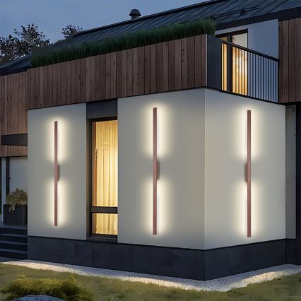 Brilagi - LUNA lauko LED sieninis šviestuvas, 30 W, 230 V, 3000 K, IP65, 150 cm, rudos spalvos, CRI 90