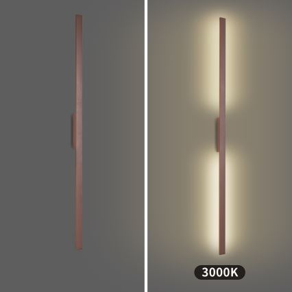 Brilagi - LUNA lauko LED sieninis šviestuvas, 30 W, 230 V, 3000 K, IP65, 150 cm, rudos spalvos, CRI 90
