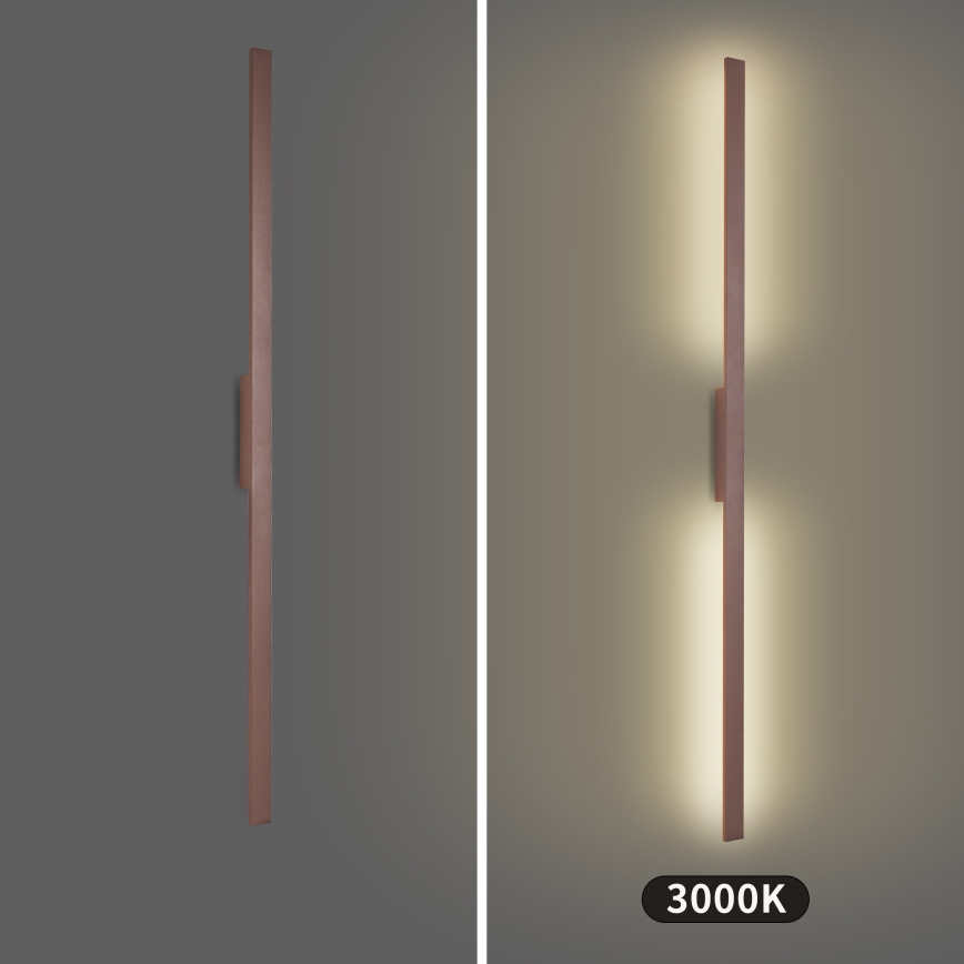 Brilagi - LUNA lauko LED sieninis šviestuvas, 30 W, 230 V, 3000 K, IP65, 150 cm, rudos spalvos, CRI 90