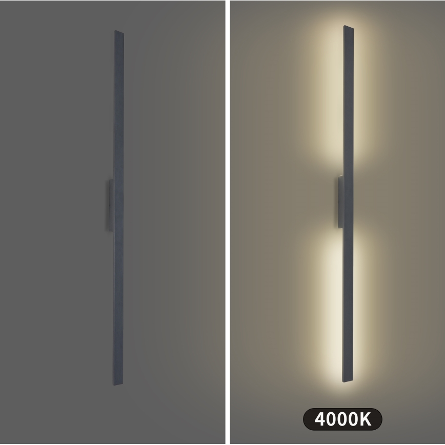 Brilagi - LED lauko sieninis šviestuvas LUNA LED/30W/230V 4000K IP65 150 cm antracitas CRI 90