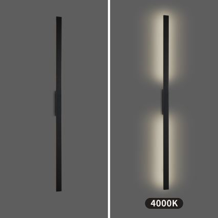 Brilagi - Lauko sieninis šviestuvas LUNA LED/30W/230V 4000K IP65 150 cm juodas CRI 90