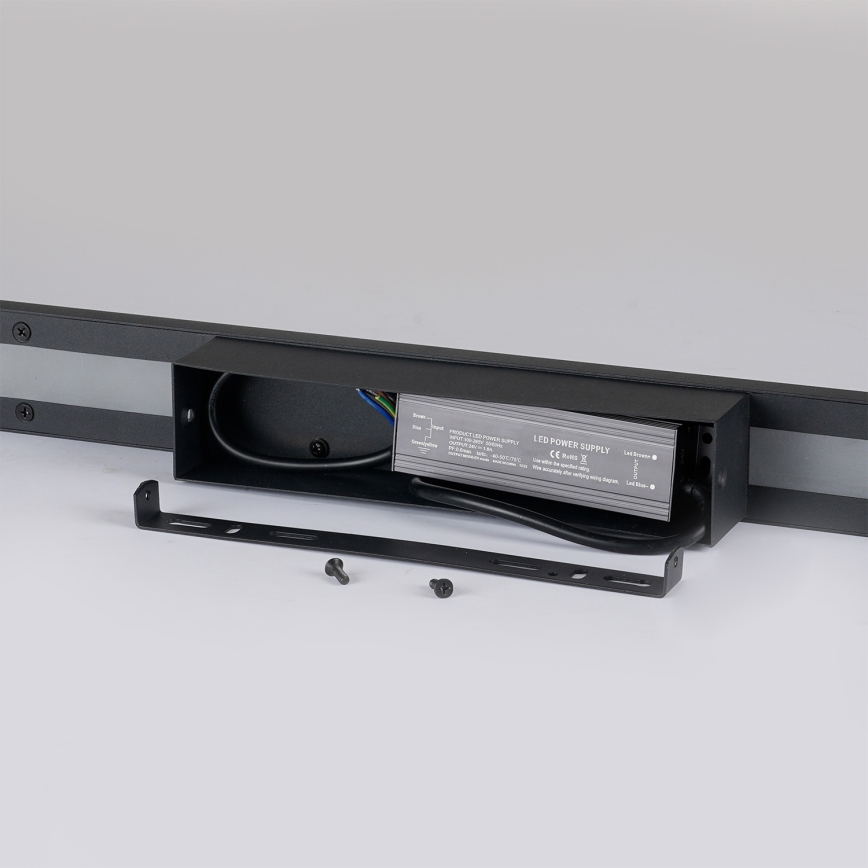 Brilagi - Lauko sieninis šviestuvas LUNA LED/30W/230V 4000K IP65 150 cm juodas CRI 90