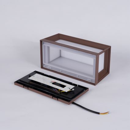 Brilagi - LED Lauko sieninis šviestuvas PARKER LED/12W/230V rudas IP44