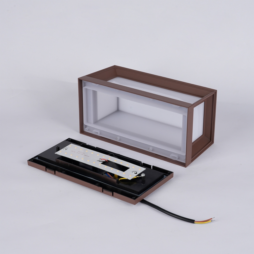 Brilagi - LED Lauko sieninis šviestuvas PARKER LED/12W/230V rudas IP44