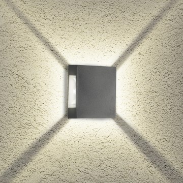 Brilagi - LED lauko sieninis šviestuvas QUADRAY LED/4W/230V antracitas IP65