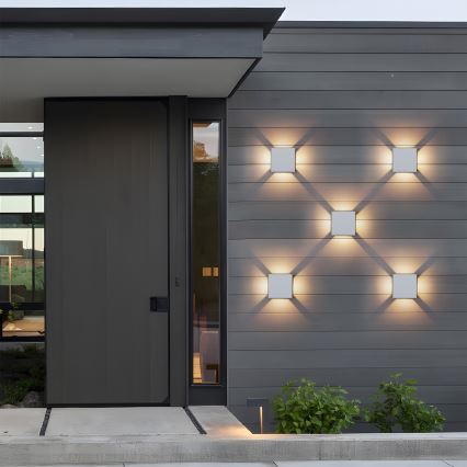 Brilagi - LED Lauko sieninis šviestuvas QUADRAY LED/6W/230V baltas IP54