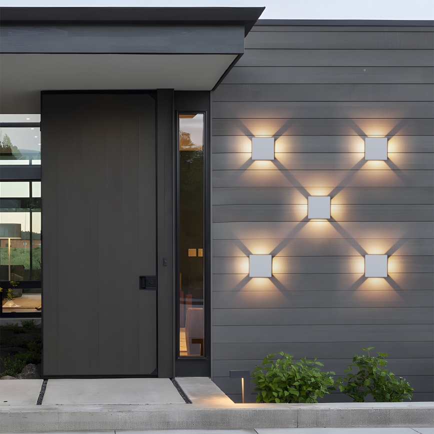 Brilagi - LED Lauko sieninis šviestuvas QUADRAY LED/6W/230V baltas IP54