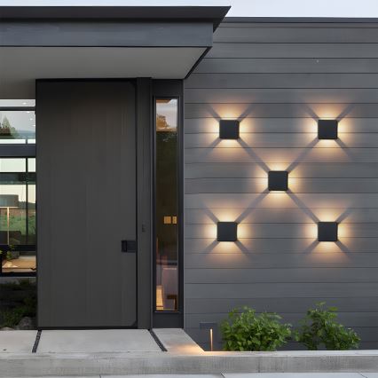 Brilagi - LED lauko sieninis šviestuvas QUADRAY LED/6W/230V juodas IP54