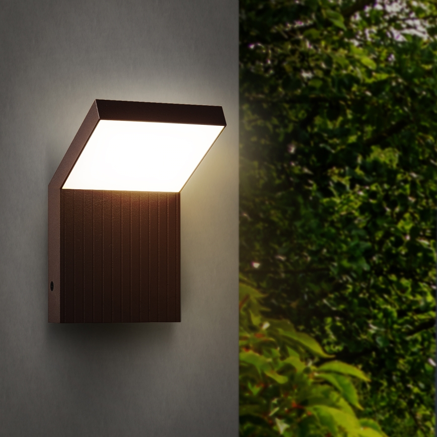 Brilagi - LED lauko sieninis šviestuvas RIANO LED/8W/230V rudos spalvos IP65