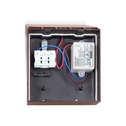 Brilagi - LED lauko sieninis šviestuvas RIANO LED/8W/230V rudos spalvos IP65