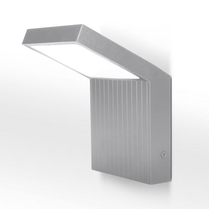 Brilagi - LED lauko sieninis šviestuvas RIANO LED/8W/230V sidabrinis IP65