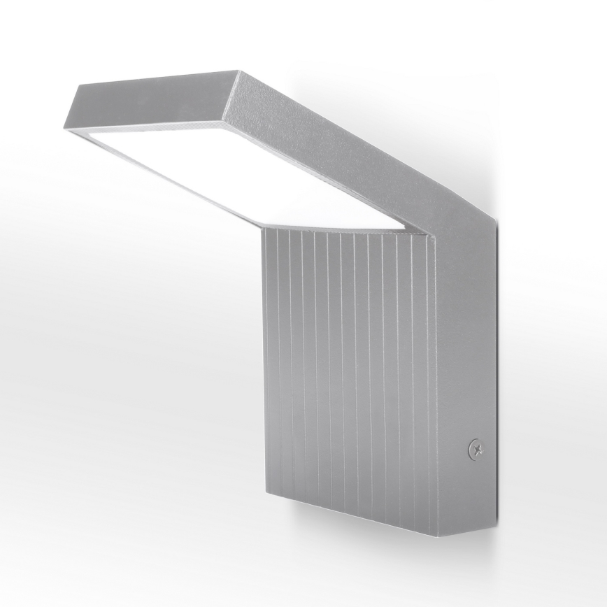 Brilagi - LED lauko sieninis šviestuvas RIANO LED/8W/230V sidabrinis IP65