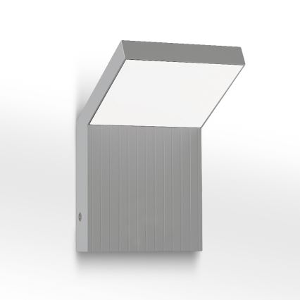 Brilagi - LED lauko sieninis šviestuvas RIANO LED/8W/230V sidabrinis IP65